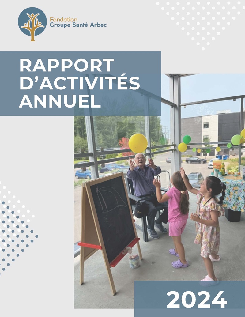 Rapport d'activités annuel 2024 - Page couverture - Site web